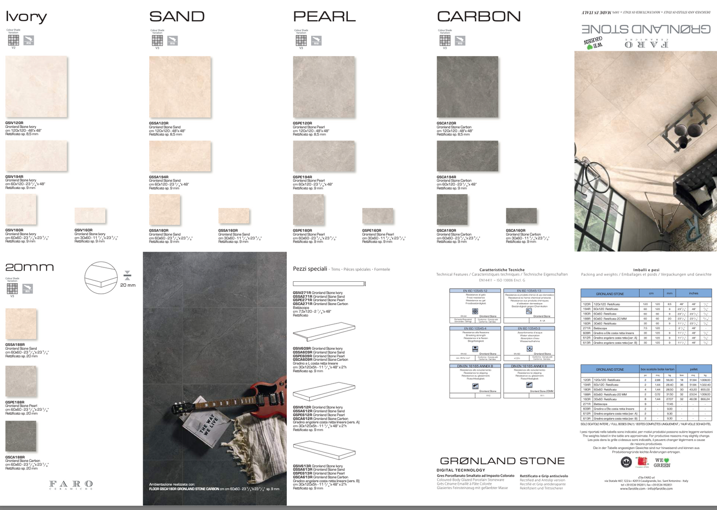 Carrelage - Gronland Stone - Rectifié - plusieurs tailles