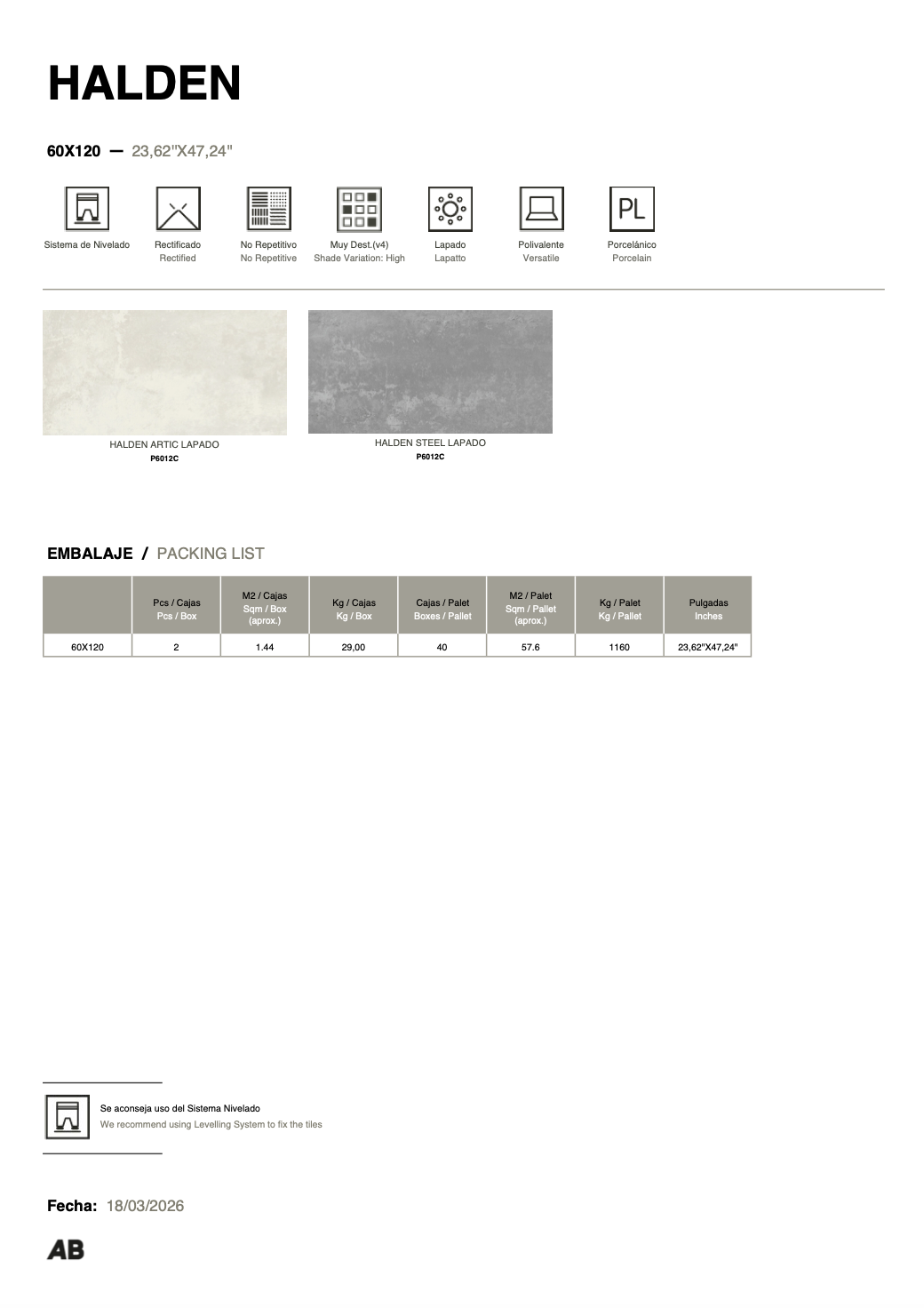 Tiles - Porcelain - AB Betonhome - Rectified