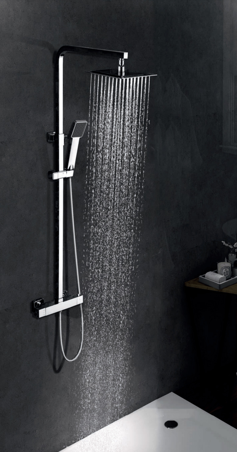 Ensemble de douche thermostatique série Vigo Chromé - Robinets