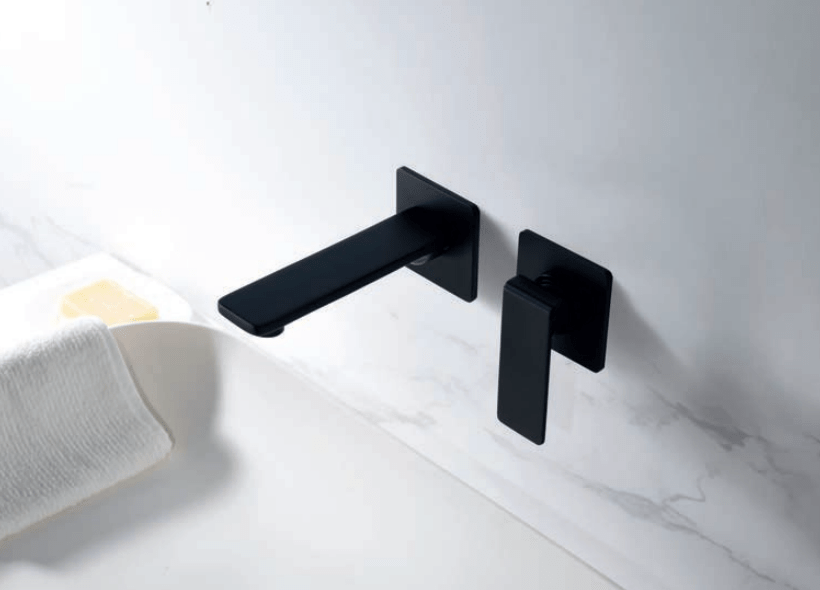 Robinet mitigeur encastré série Fiyi Noir mat - Robinets