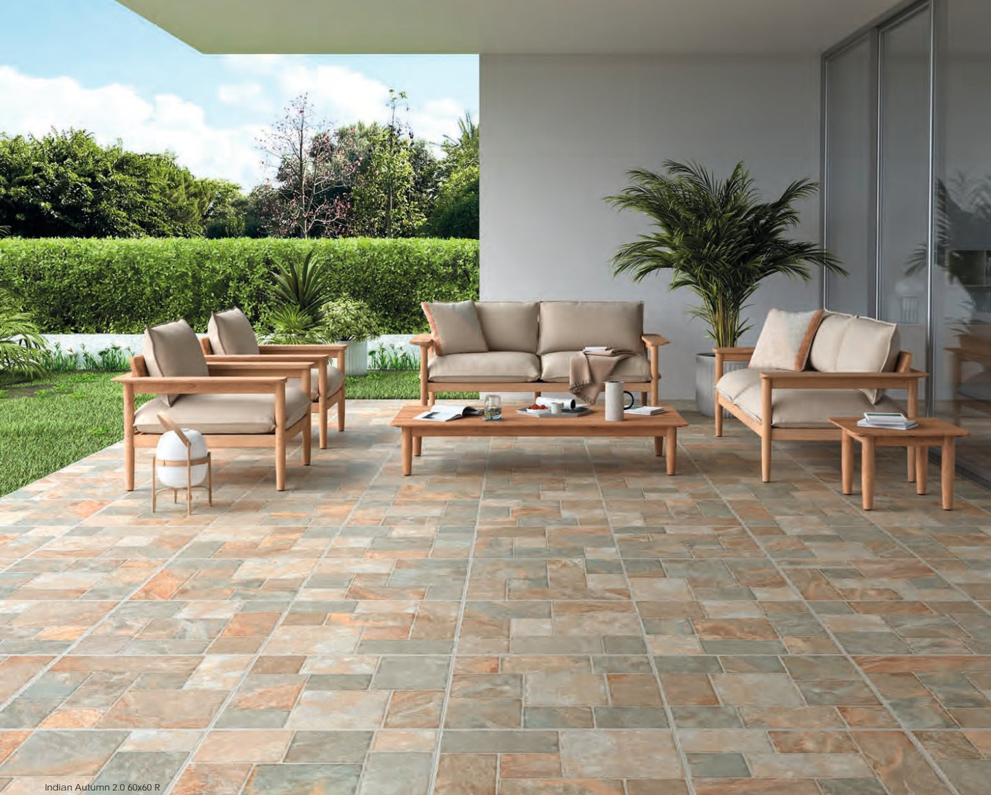 Carrelage - Ceramica INDIAN 60X60 Rectifié (20mm) Antidérapant - Carrelage sol
