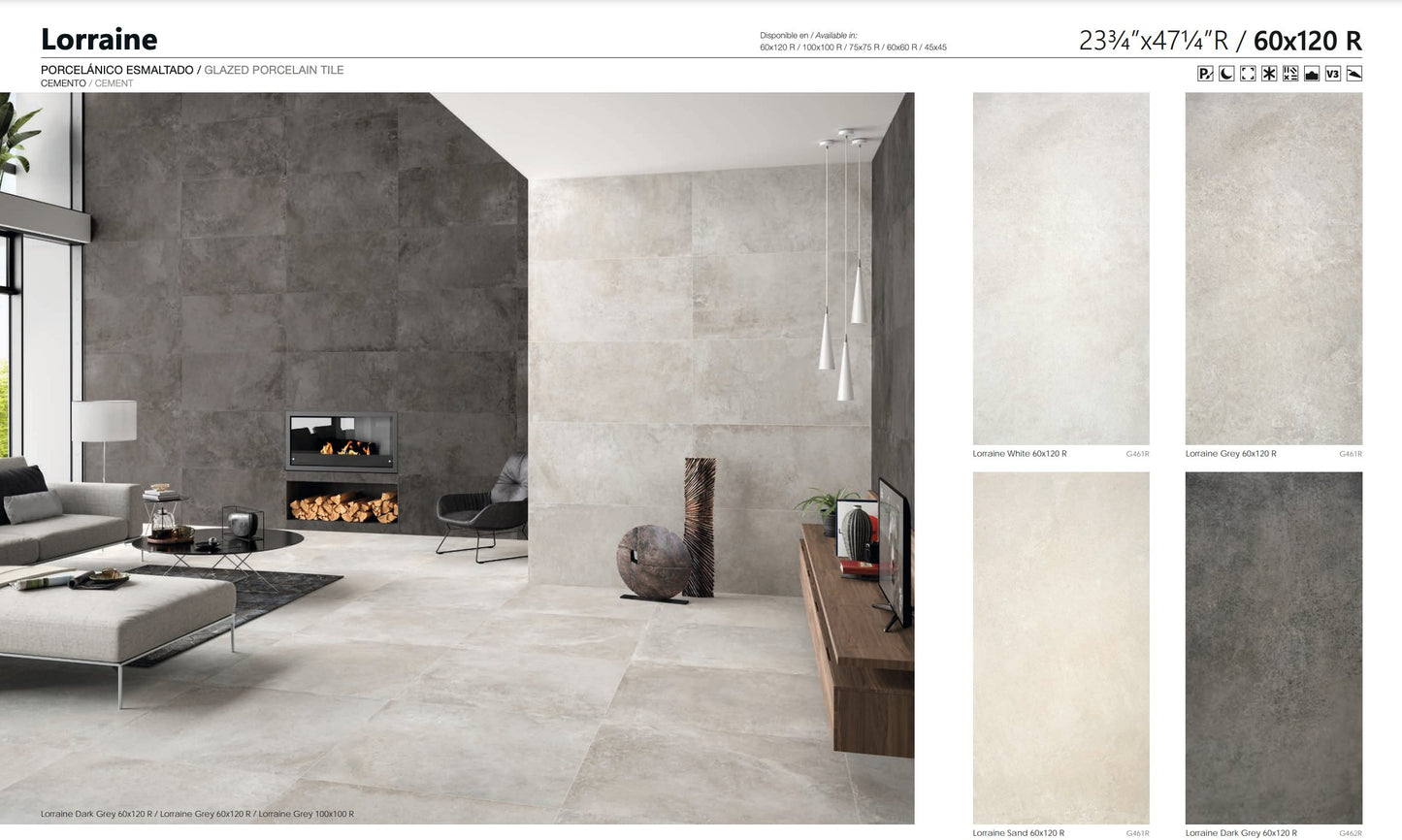 Carrelage - Ceramica LORRAINE Rectifié - Carrelage sol
