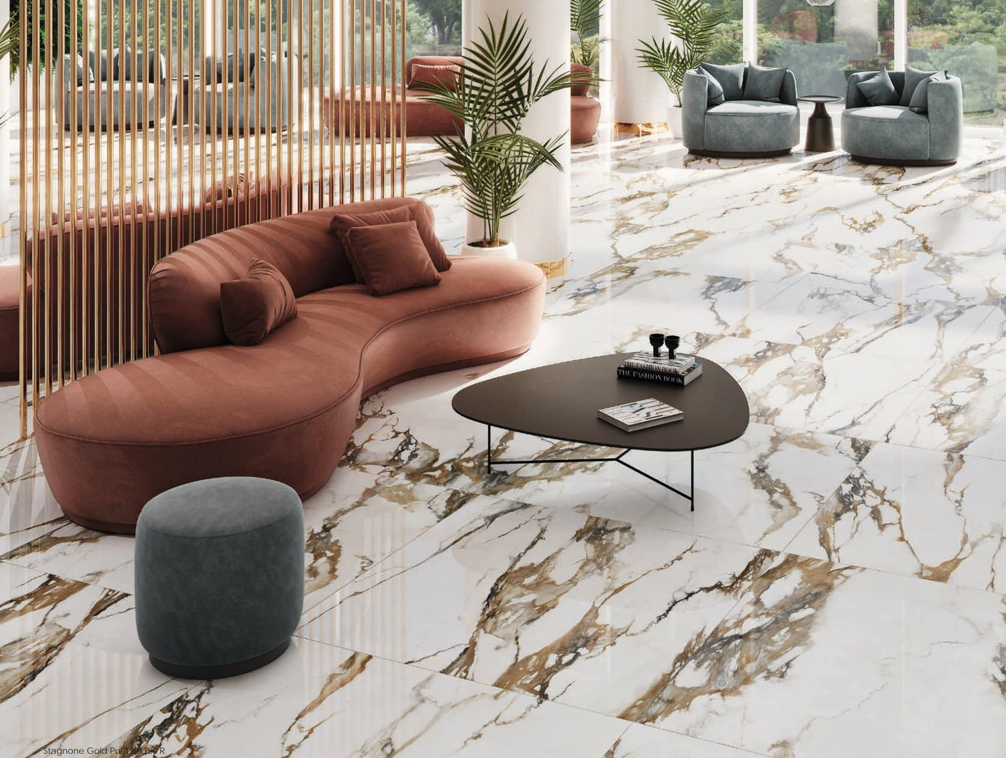 Carrelage - Ceramica STAGNONE GOLD Rectifié - Carrelage sol