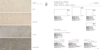 Carrelage - Geolite - Rectifié - plusieurs tailles