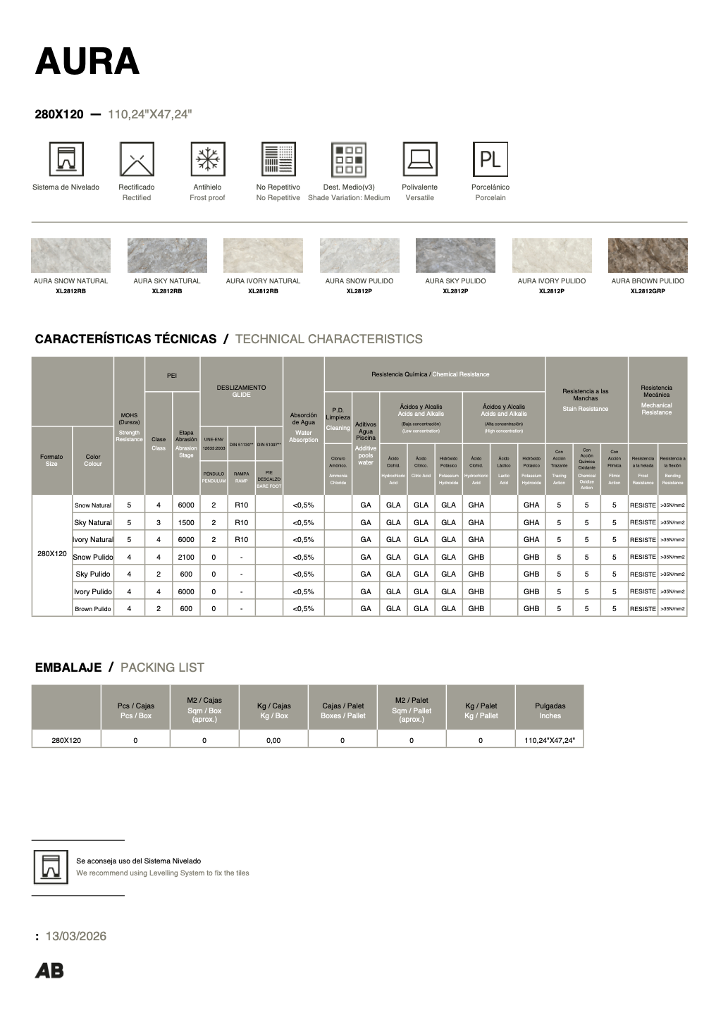 Carrelage - Aura - Rectifié - Porcelaine - Plusieurs couleurs