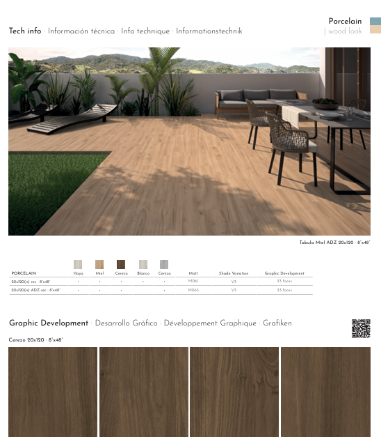 Tabula - 20x120 - plusieurs finitions