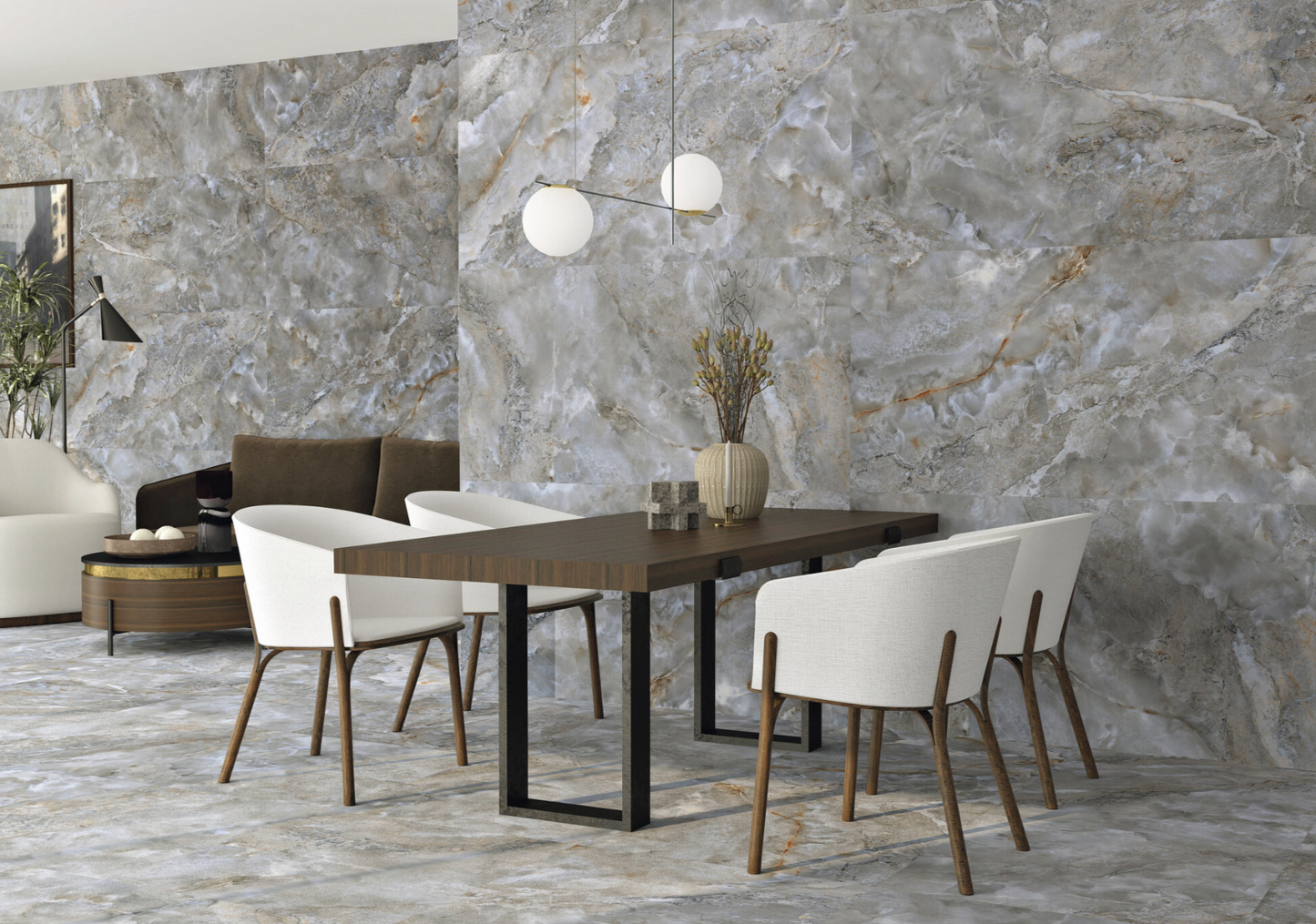 Carrelage - Aura - Rectifié - Porcelaine - Plusieurs couleurs