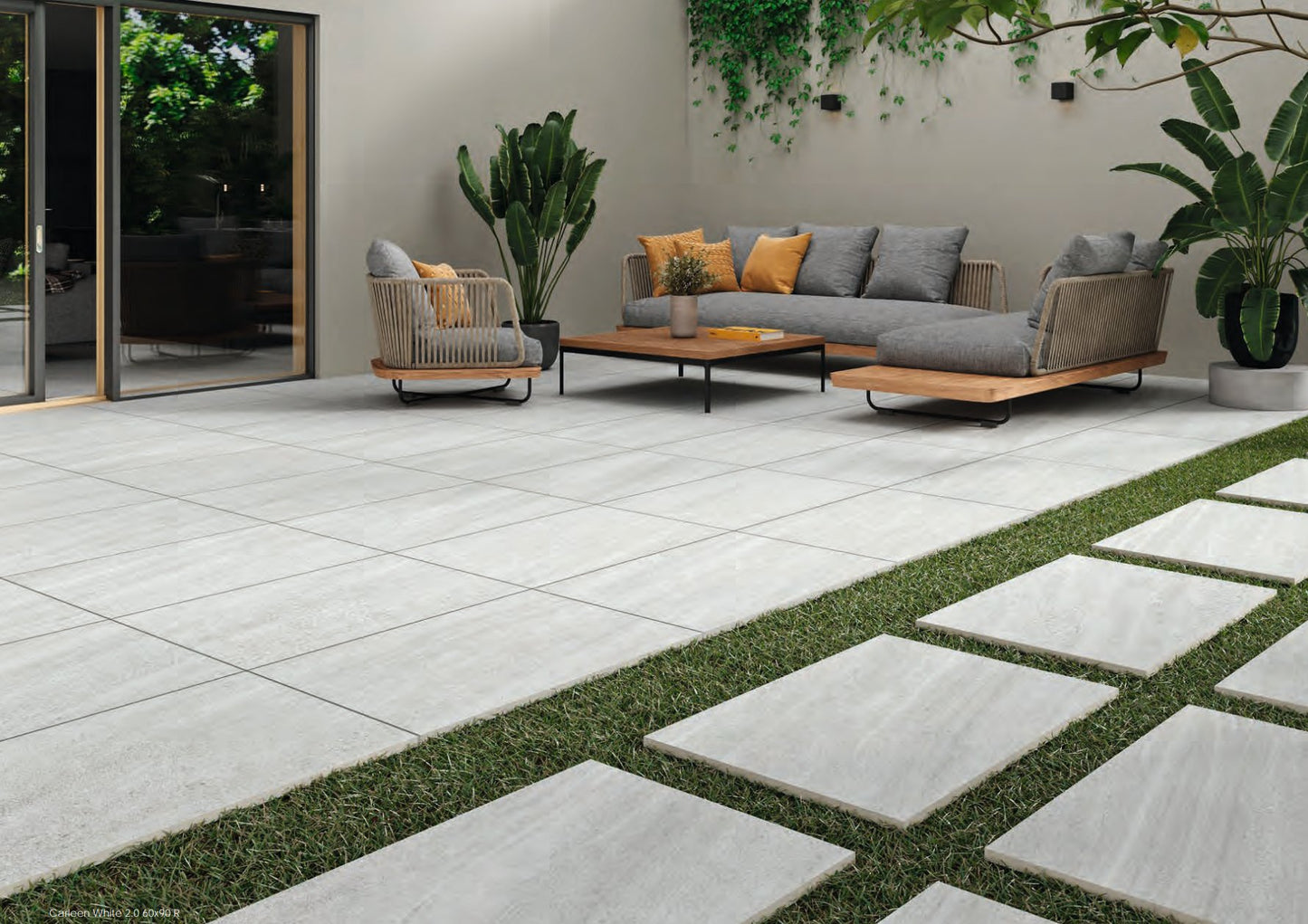 Carrelage - Ceramica CARLEEN - Antidérapant - Rectifié - Dalle 20mm - plusieurs tailles et couleurs - Carrelage sol