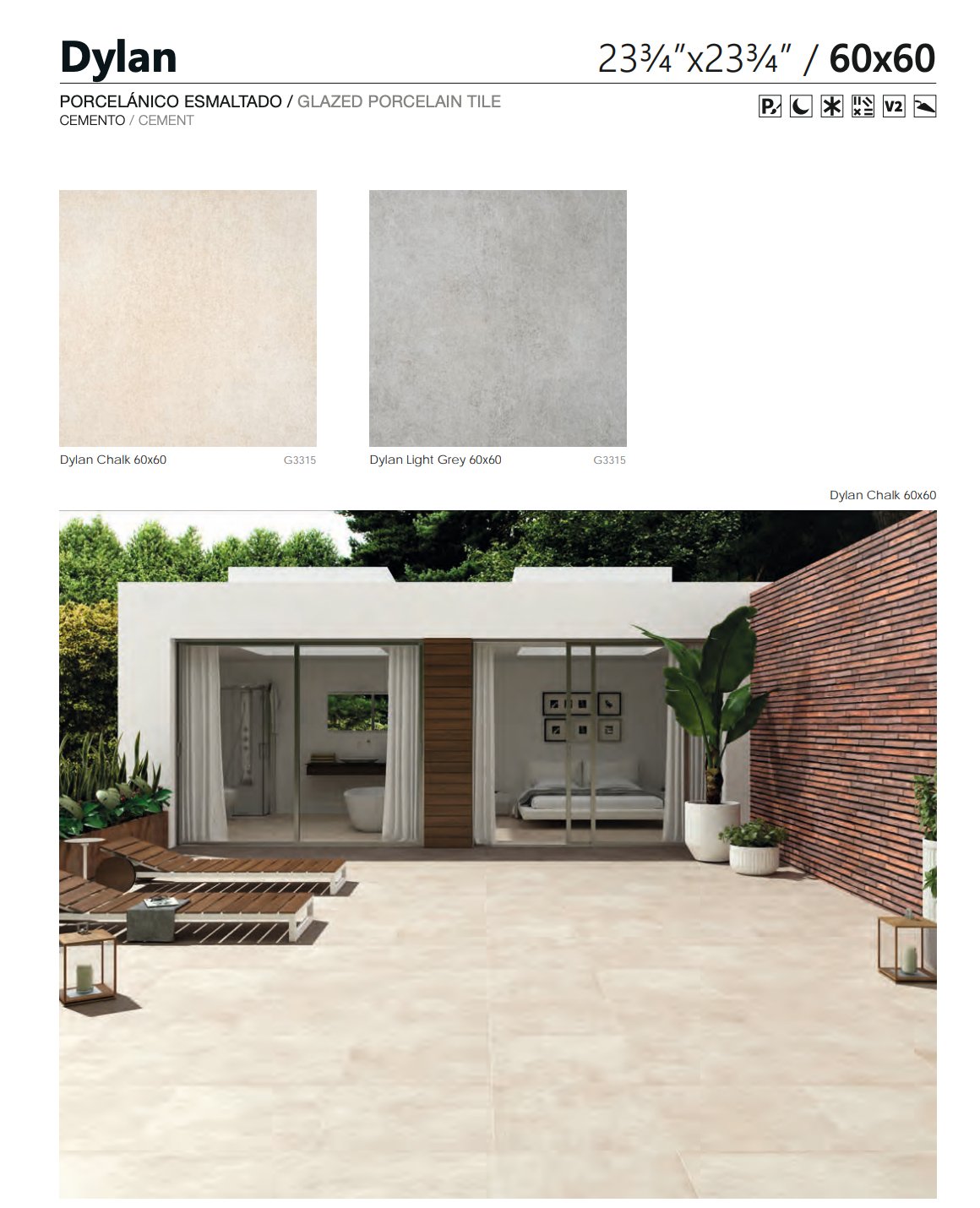 Carrelage - Ceramica DYLAN 60X60 - Carrelage sol