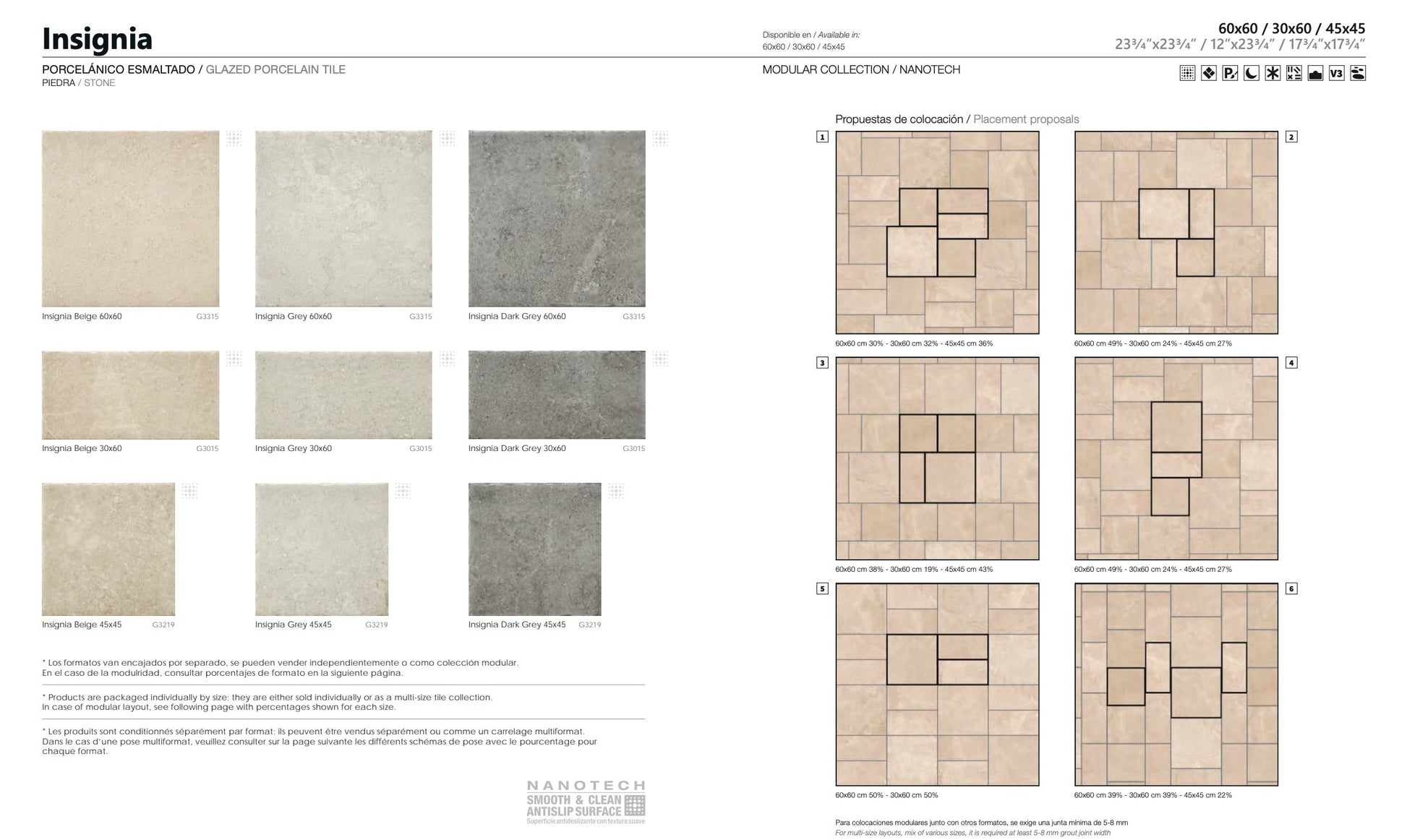 Carrelage - Ceramica INSIGNIA NANOTECH - Carrelage sol