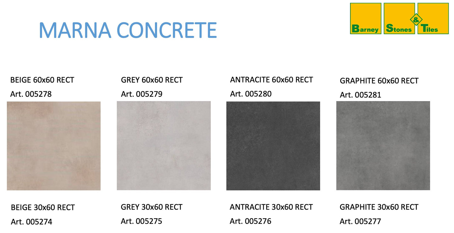 Carrelage express 72h - Marna Concrete - Rectifié - Carrelage