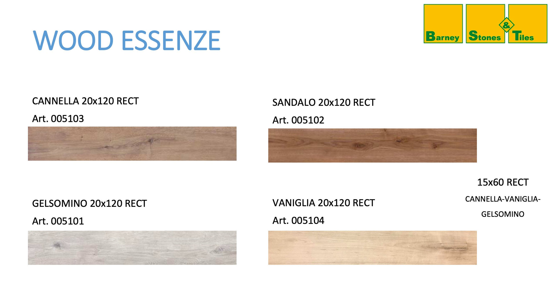 Carrelage express 72h - Wood Essenze - Rectifié - plusieurs tailles et couleurs - Carrelage