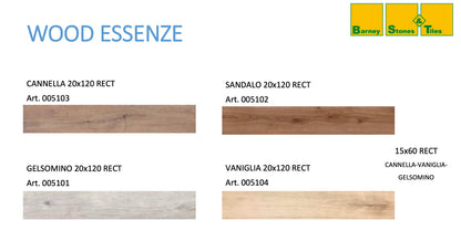 Carrelage express 72h - Wood Essenze - Rectifié - plusieurs tailles et couleurs - Carrelage