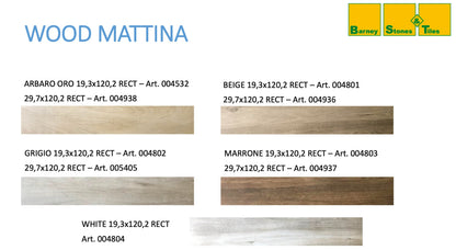 Carrelage express 72h - Wood Mattina - Rectifié - Carrelage