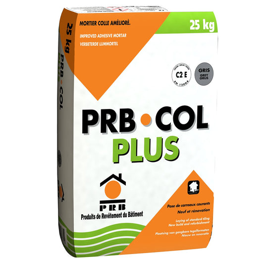 PRB - Colle Souple PLUS - sac de 25 kgs - C2E - GRISE -